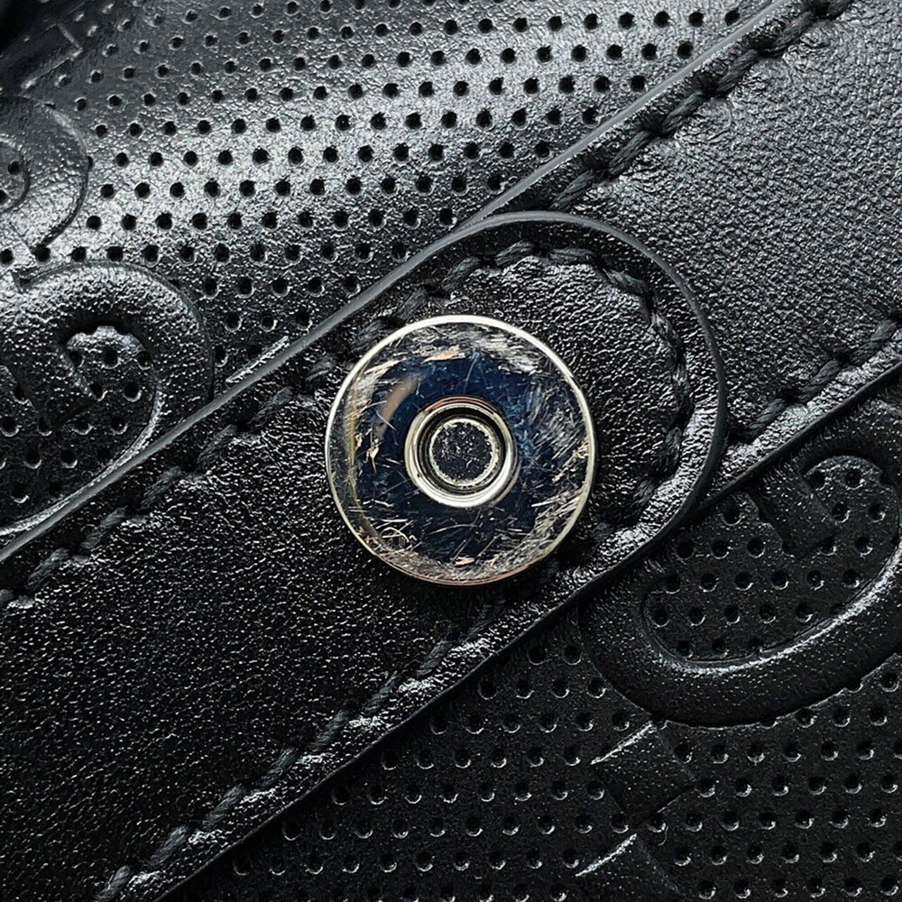 Gucci GG embossed backpack 625770 GUCCI handbag black - Picture 7 of 13